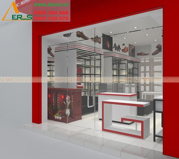 THIẾT KẾ SHOP  GIÀY ANH HOÀNG TẠi QUẬN BÌNH THẠNH, TP. HCM