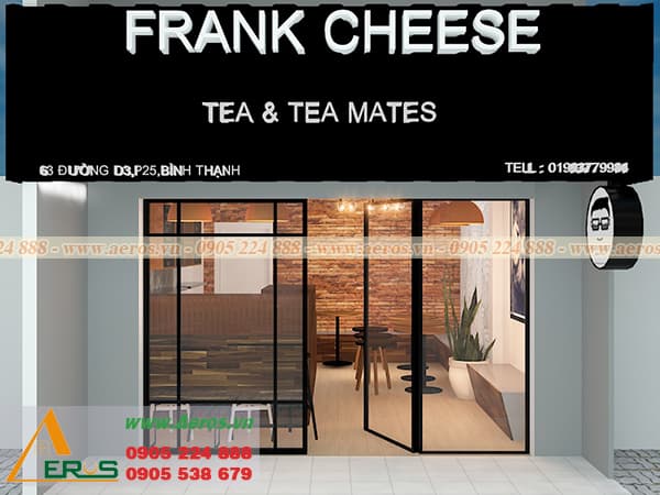 THiẾT KẾ THI CÔNG QUÁN TRÀ SỮA ANH TÂM, BÌNH THẠNH, TP HCM