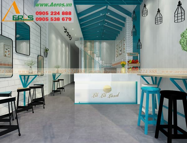 THiẾT KẾ THI CÔNG QUÁN TRÀ SỮA CHỊ NHUNG TẠI BÌNH DƯƠNG