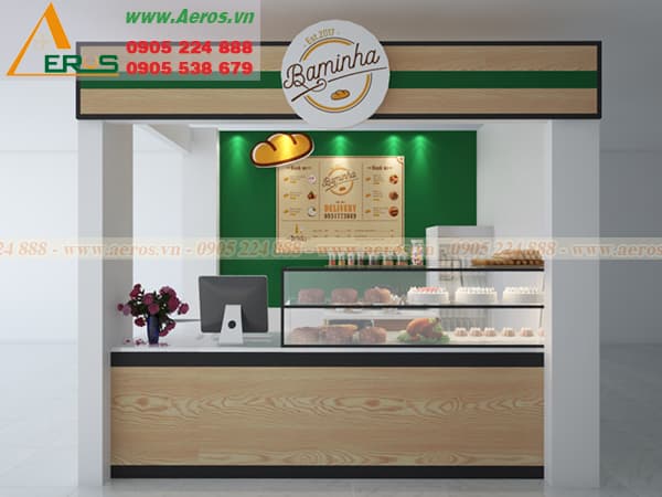 THiẾT KẾ THI CÔNG CỬA HÀNG BÁNH MỲ TẠI QUẬN 7, TP HCM