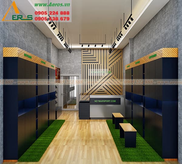 THiẾT KẾ THI CÔNG SHOP GIÀY THỂ THAO TẠI QUẬN THỦ ĐỨC, TP HCM