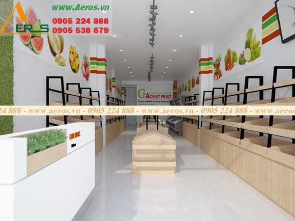 THiẾT KẾ SHOWROM TRÁI CÂY ANH AN Ở QUẬN GÒ VẤP, TP. HCM