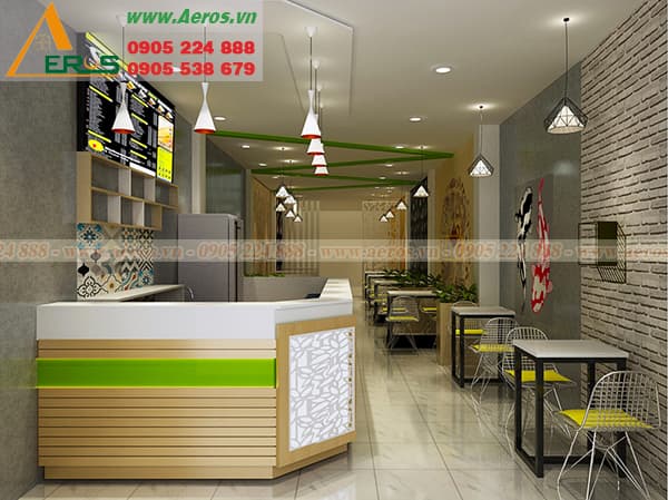 THIẾT KẾ QUÁN SỮA CHUA TRÂN CHÂU CHị HÀ TẠI QUẬN GÒ VẤP, TP. HCM