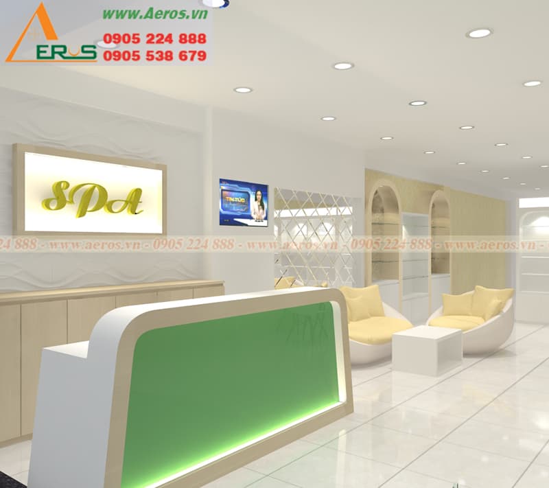 THiẾT KẾ THI CÔNG NỘI THÁT SPA ANH TÂN TẠI QUẬN TÂN PHÚ, TPHCM