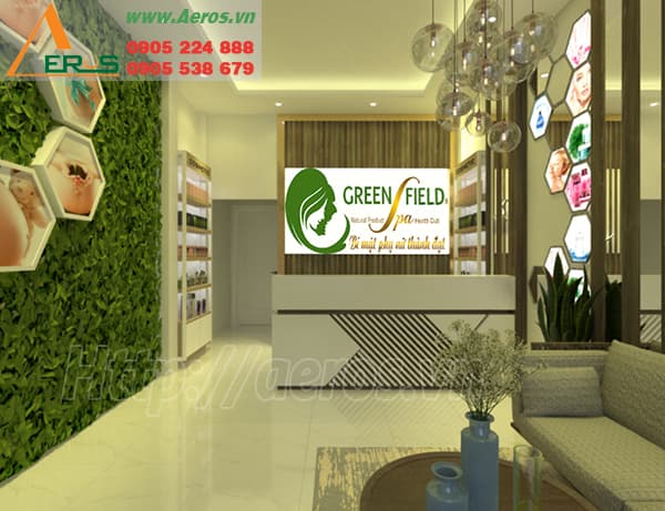 DỰ ÁN THiẾT KẾ THI CÔNG SPA GREEN FIELD Ở TẠI QUẬN GÒ VẤP, TPHCM