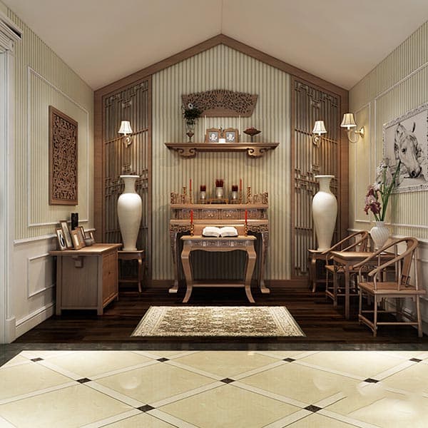 Kích thước bàn thờ đứng chuẩn phong thủy cho căn hộ gia đình