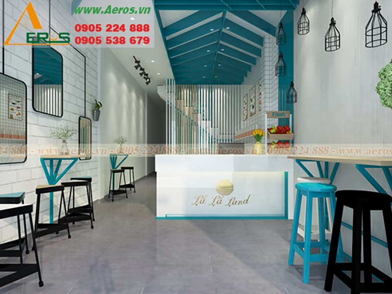 CẬP NHẬT NHỮNG MẪU THiẾT KẾ THI CÔNG QUÁN TRÀ SỮA ĐẸP và HIỆN ĐẠI