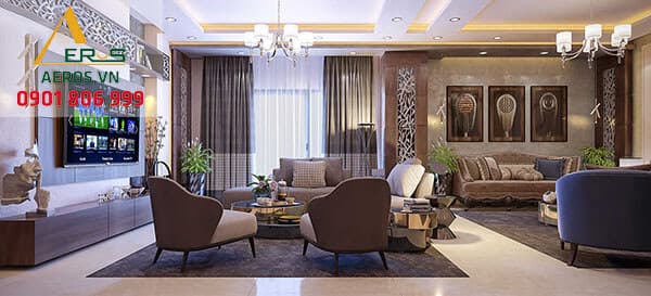 Thiết kế biệt thự của anh Kiên tại Quận 4 TP. HCM