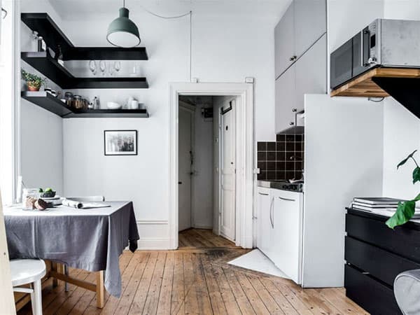 Giải pháp thiết kế căn hộ 16m2 ứng dụng thiết kế nội thất thông minh