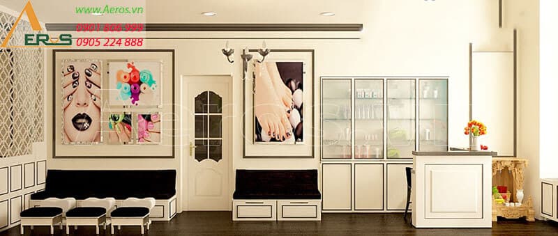 Thiết kế cửa tiệm Nail Chân Ngọc tại quận 5