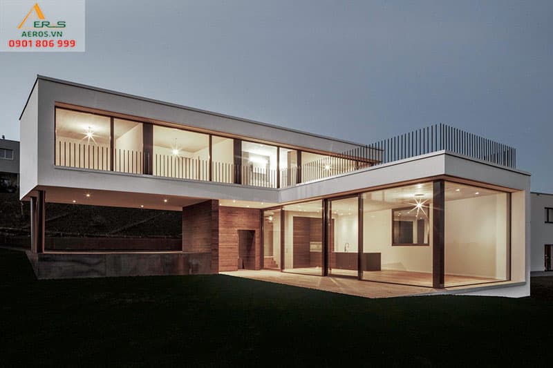 Thiết kế nhà chữ L 80m2 đẹp với những ưu điểm nổi bật