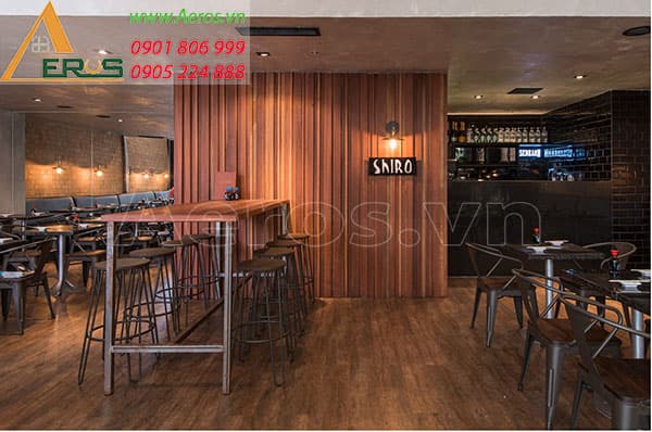 Thi công nội thất nhà hàng Hàn Quốc Shiro tại Quận 3 TPHCM