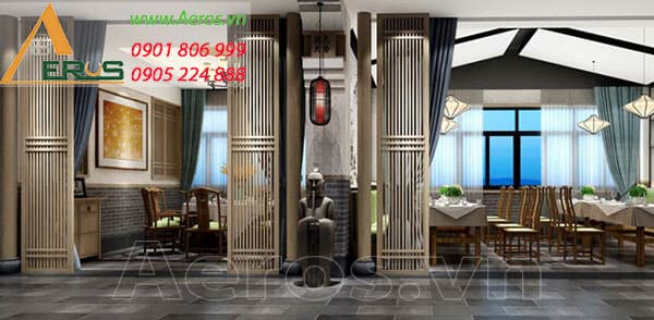 Thiết kế nhà hàng Trung Hoa Man Tong tại quận  3