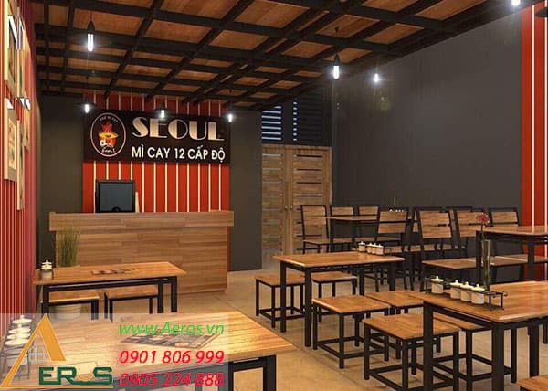 Xu hướng thiết kế quán mì cay đẹp và nổi bật nhất