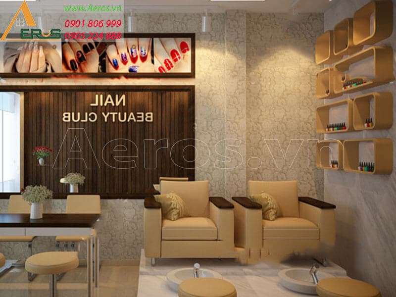 Thiết kế tiệm Nail  Beauty Club tại quận 10