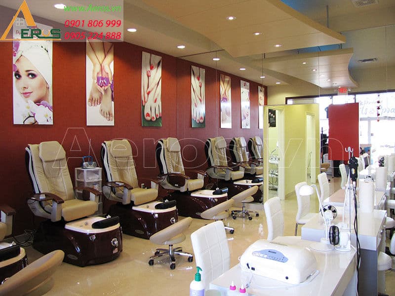 Thiết kế tiệm nail Carress tại quận 5