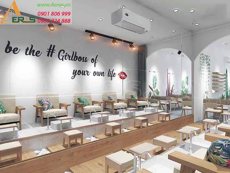 thi công tiệm Nail GirlBoss tại quận 6