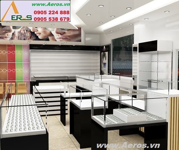 THIẾT KẾ THI CÔNG  SHOP MẮT KÍNH CHị NGUYÊN, Q.5, TP.HCM