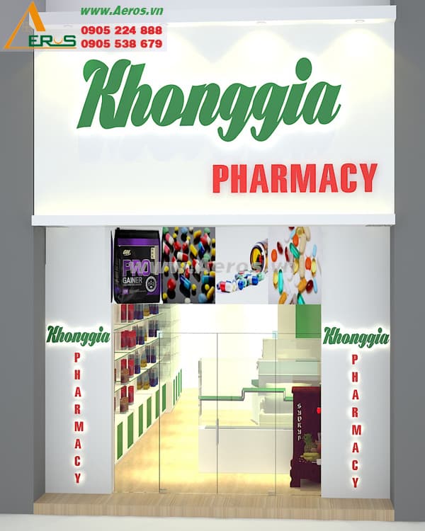 THIẾT KẾ CỬA HÀNG THỰC PHẨM CHỨC NĂNG, ANH HOÀNG, Q.1, HCM