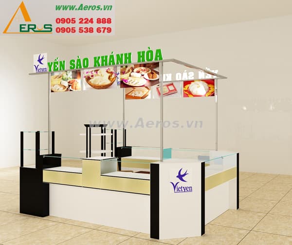 THIẾT KẾ NỘI THẤT GIAN HÀNG TTTM  YẾN SÀO KHÁNH HÒA TẠi VŨNG TÀU