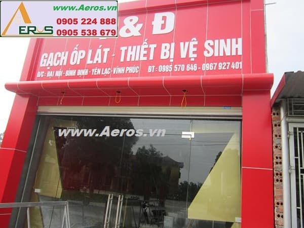 THIẾT KẾ NỘI THẤT cửa hàng vật liệu xây dựng ở Bình Định