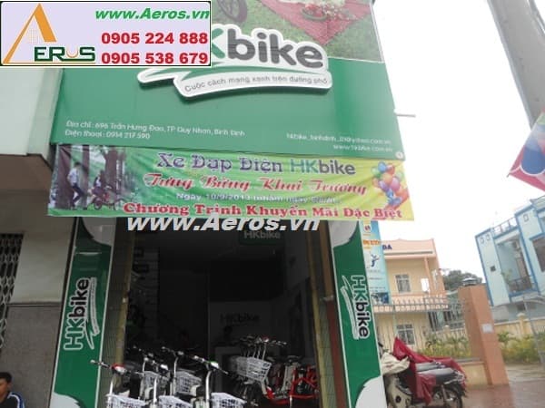 THIẾT KẾ NỘI THẤT CỬA HÀNG XE ĐẠP  HK BIKE tại Bình Định
