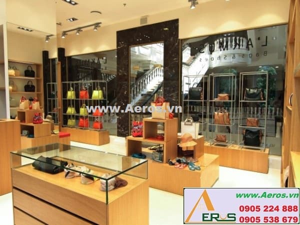 THIẾT KẾ NỘI THÂT SHOP TÚI XÁCH SANG TRỌNG