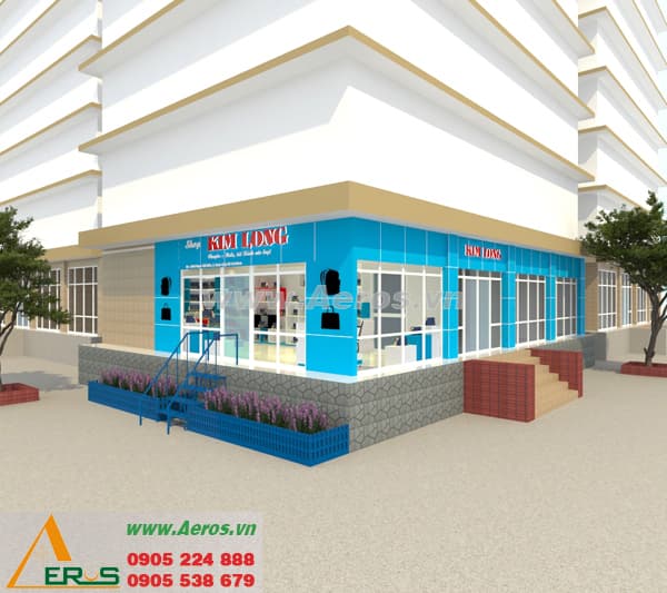 THIẾT KẾ NỘI THẤT SHOP TÚi XÁCH KIM LONG,  QUẬN 8, TP. HCM