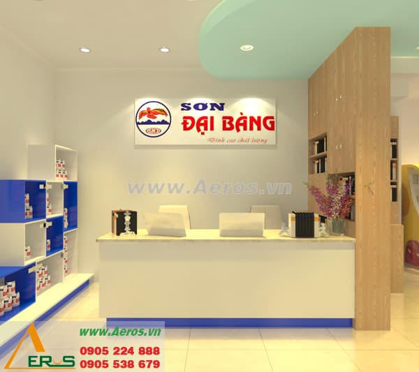 THIẾT KẾ VĂN PHÒNG SHOWROOM CÔNG TY SƠN ĐẠI BÀNG, TP. HCM