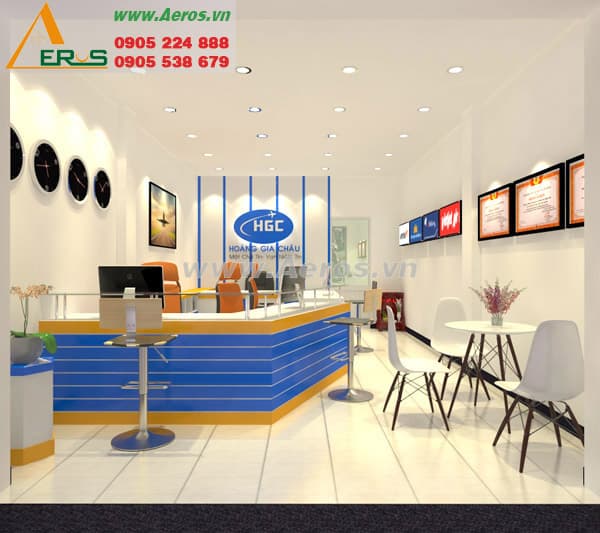 THiẾT KẾ VĂN PHÒNG VÉ MÁY BAY, ANH NHÃ, Q. PHÚ NHUẬN, TP. HCM