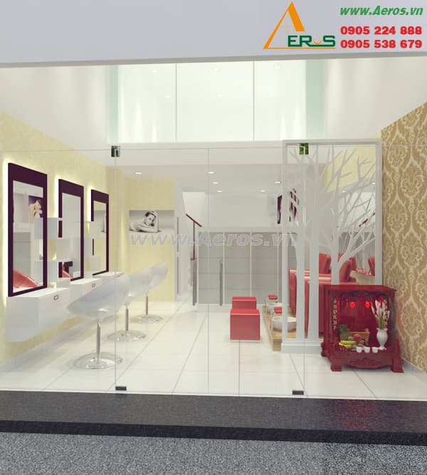 THIẾT KẾ SALON TÓC, CHỊ LÀNH, QUẬN TÂN BÌNH, TP. HCM