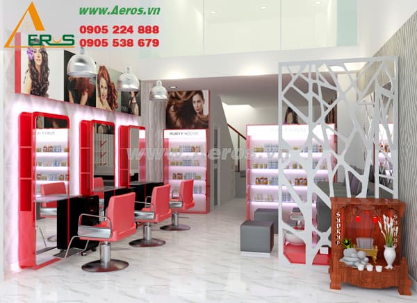 THiẾT KẾ SALON TÓC, ANH SÁNG, QUẬN 5, TP. HCM