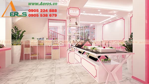 THiẾT KẾ NỘI THẤT SHOP MỸ PHẨM CHỊ HIỀN Ở TẠI QUẬN THỦ ĐỨC, TPHCM