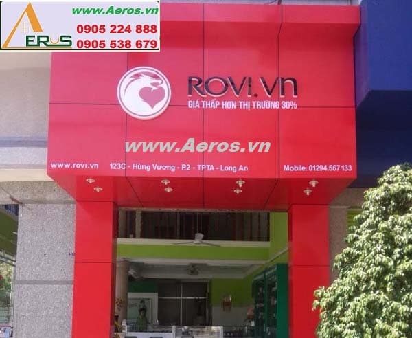 THIẾT KẾ NỘI THẤT SHOP ĐIỆN THOẠI ROVI, Long An