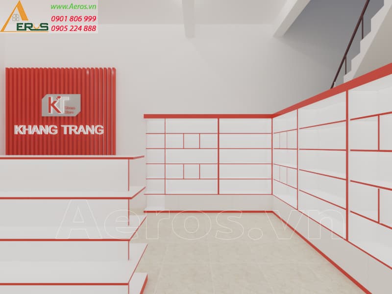 DỰ ÁN THIẾT KẾ THI CÔNG SHOP GIÀY DÉP KHANG TRANG TẠI TÂY NINH