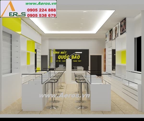 THIẾT KẾ THi CÔNG NỘI THẤT SHOP MẮT KÍNH ĐẸP