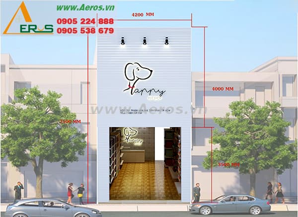 THIẾT KẾ CỬA HÀNG THỰC PHẨM THÚ CƯNG, ANH TUẤN, Q. TÂN BÌNH, HCM