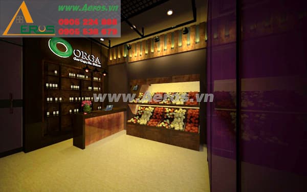 THiẾT KẾ SHOP TRƯNG BÀY TRÁI CÂY, CHỊ TRINH, Q. TÂN BÌNH. HCM