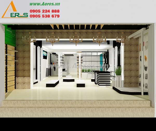 THIẾT KẾ SHOWROOM ĐÈN TRANG TRí, QUẬN 7, TP.HCM