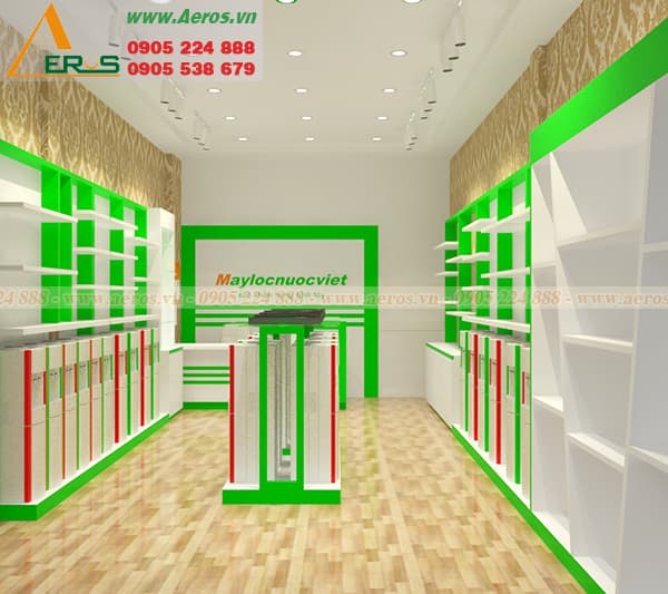 THiẾT KẾ SHOWROOM MÁY LỌC NƯỚC, ANH PHÚ, QUẬN TÂN BÌNH, HCM