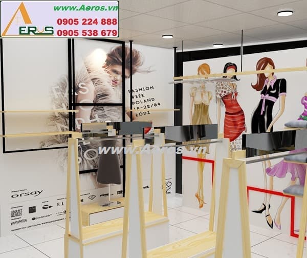 THIẾT KẾ GIAN HÀNG THỜI TRANG anh Tùng ở TTTM Big C, Q.7, HCM