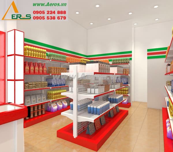 THiẾT KẾ NỘI THẤT SIÊU THỊ MINI, CHỊ TIÊN, QUẬN TÂN PHÚ, HCM