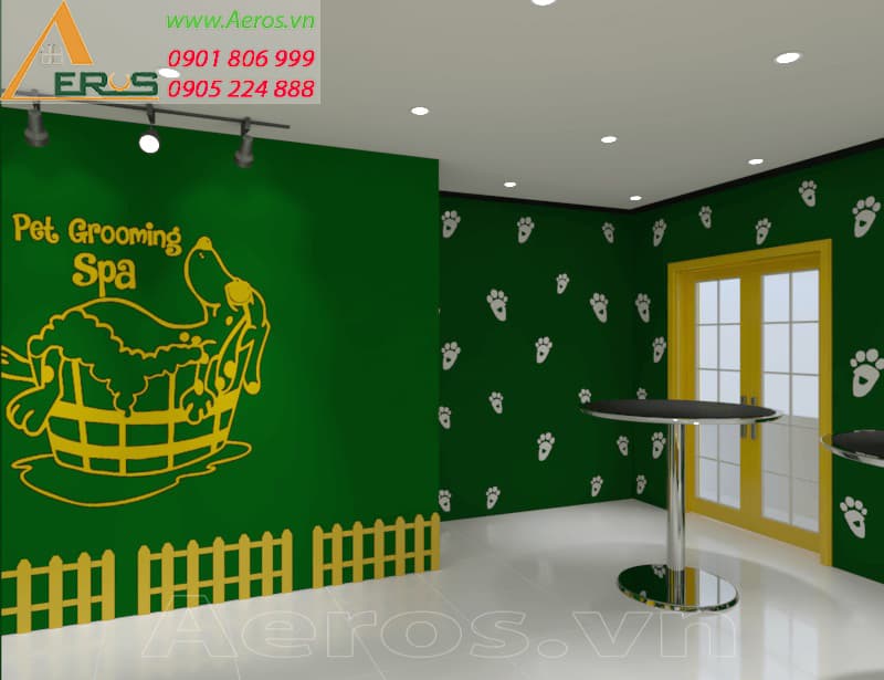 DỰ ÁN THIẾT KẾ THI CÔNG SPA THÚ CƯNG Ở TPHCM