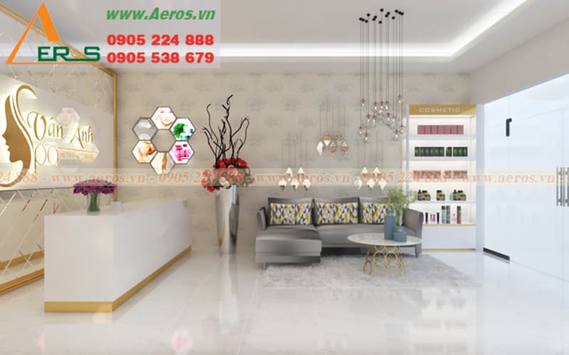 THiẾT KẾ THi CÔNG NỘI THẤT SPA VÂN ANH Ở TẠI BÌNH DƯƠNG