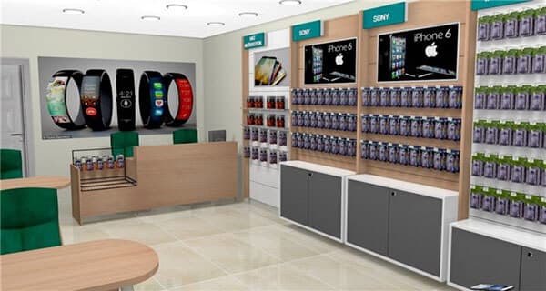 Cách trang trí cửa hàng điện thoại đẹp tinh tế