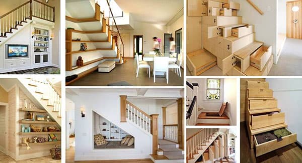 Tận dụng góc chết trang trí gầm cầu thang theo phong thủy hiệu quả